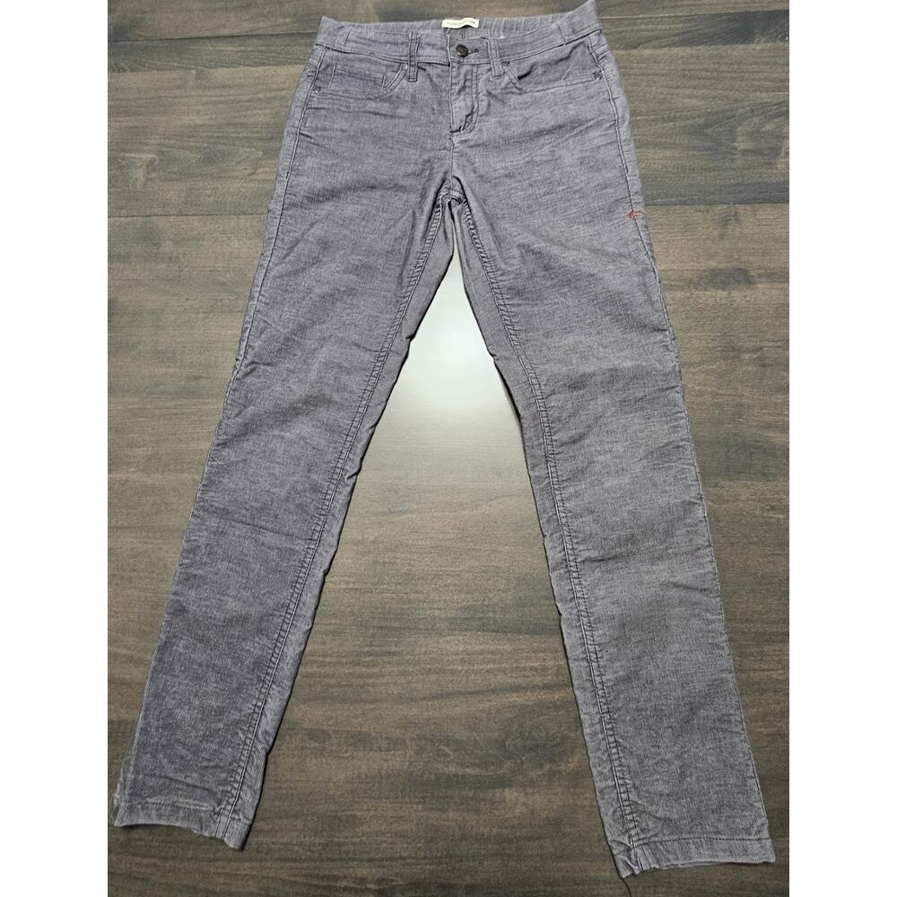 Toad & Co Women's Size 2 Gray Corduroy Sybil Slim Taper Fit Organic Cotton Pants